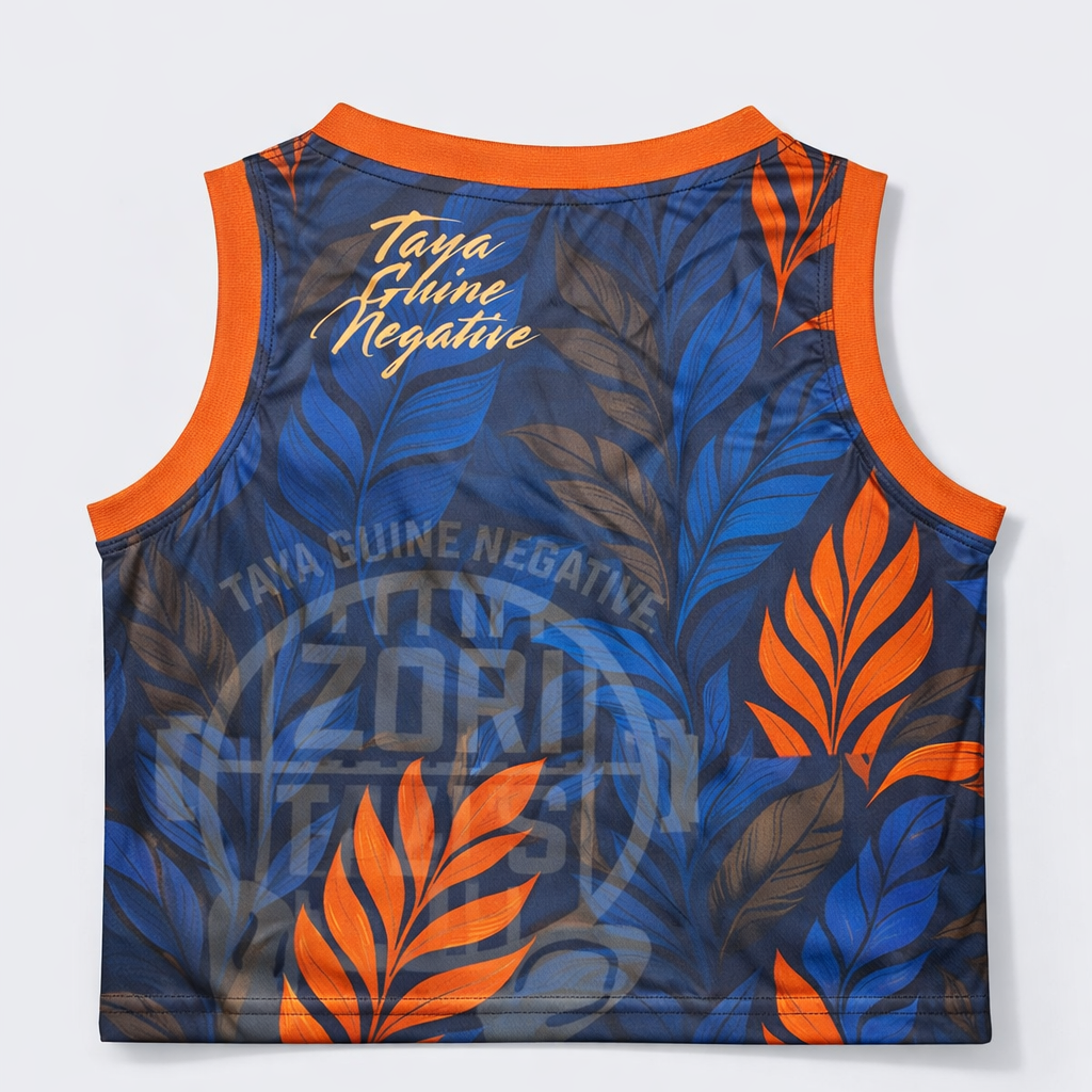 "Sunset Leaves CropTop" DriFit Tank Top